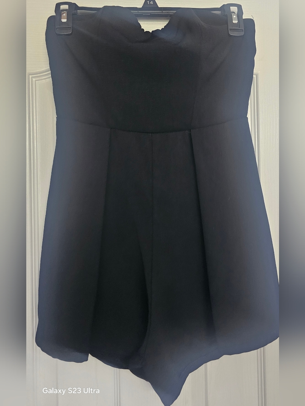 Vestique Strapless Black Smocked Romper Size Small - Picture 8 of 10